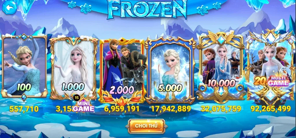 Đồ họa game Frozen cuốn hút tại 79Club