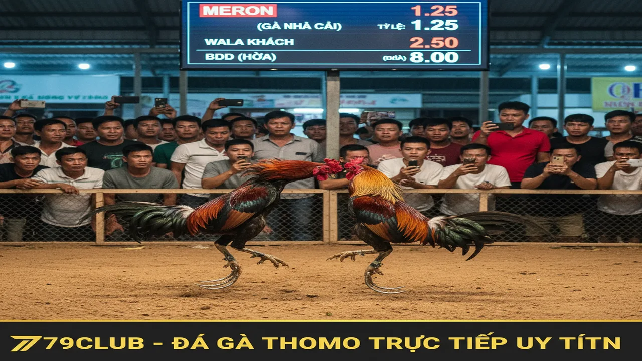 Hướng dẫn chơi Đá gà Thomo trực tiếp 79Club