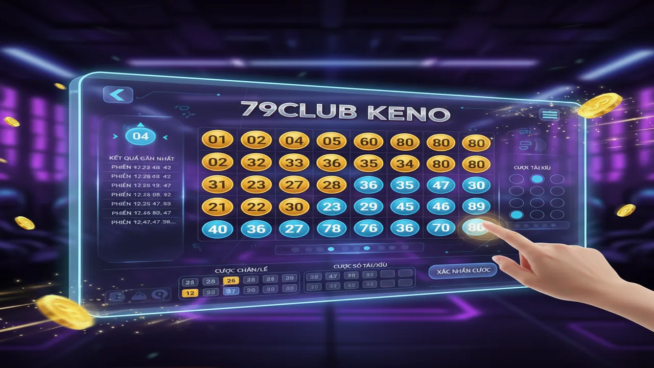 Cách chơi Keno trực tuyến: Bí quyết chọn số 79Club
