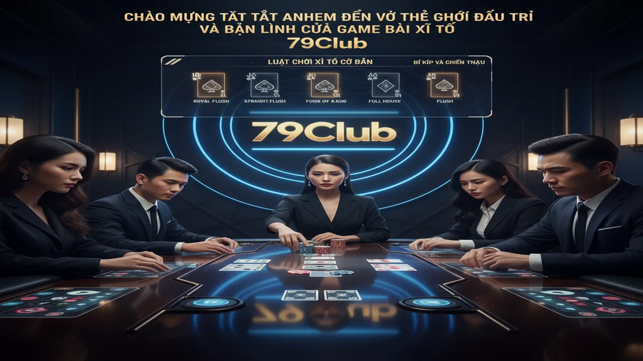 Hướng dẫn chơi bài Xì Tố (Poker Hong Kong) 79Club