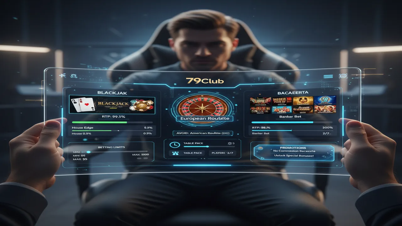 Cách chọn bàn chơi Casino có tỷ lệ thắng cao 79Club