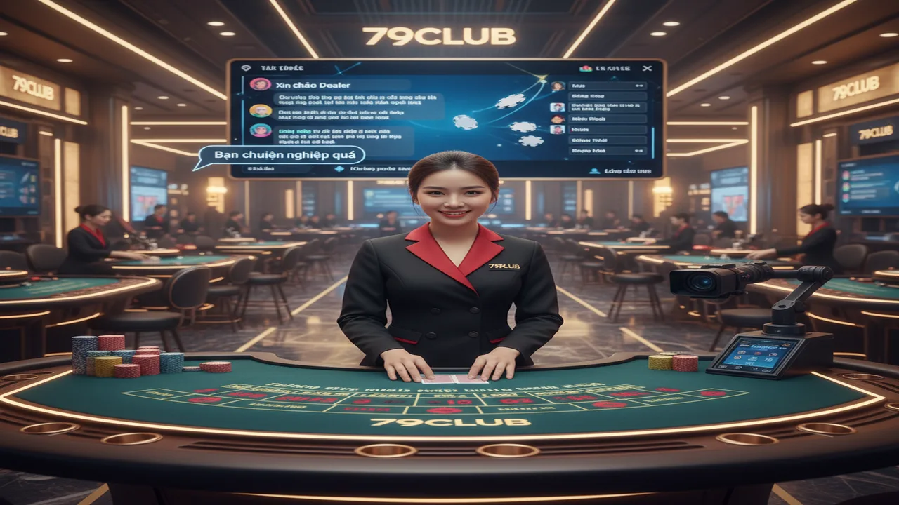 Hướng dẫn tương tác với Dealer tại sảnh Live 79Club